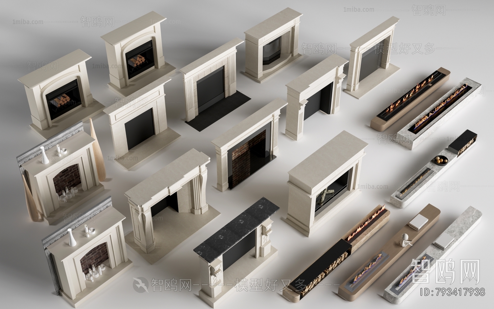 European Style Fireplace