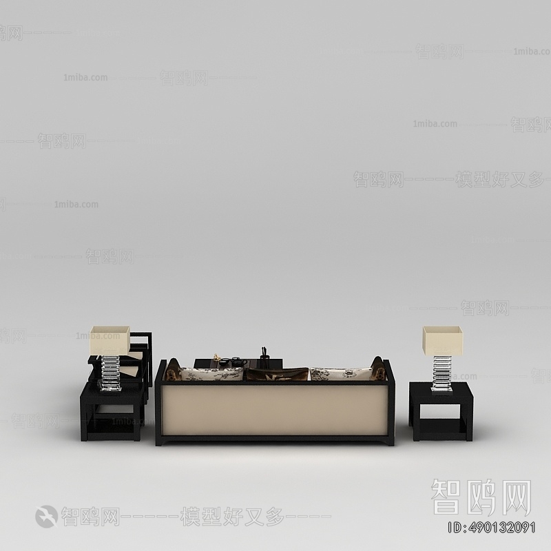 New Chinese Style Sofa Combination