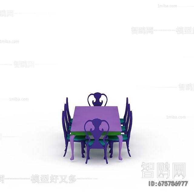 European Style Dining Table And Chairs