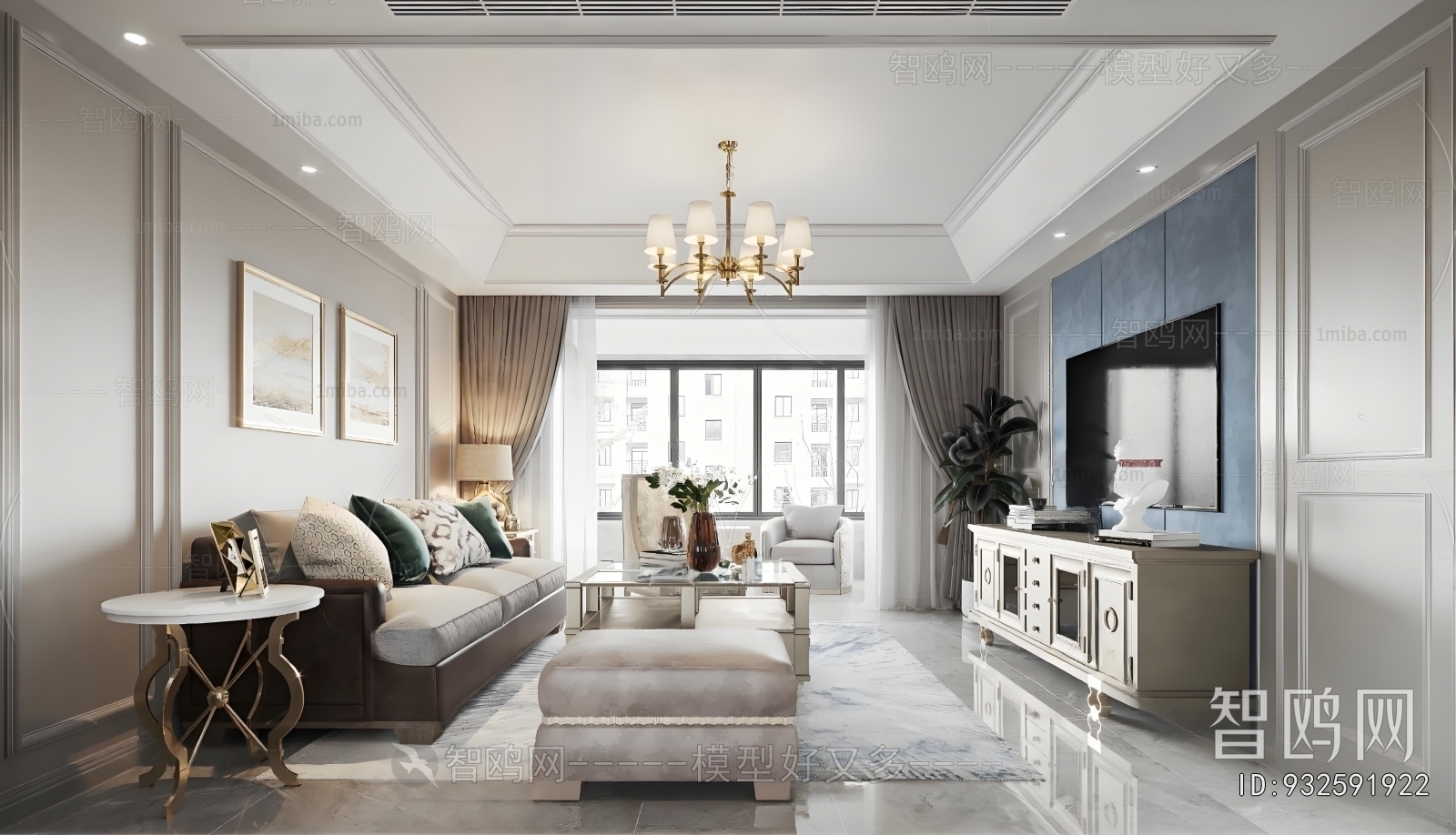 American Style A Living Room