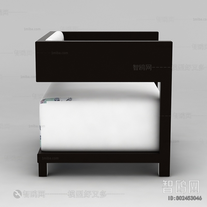 New Chinese Style Single Sofa