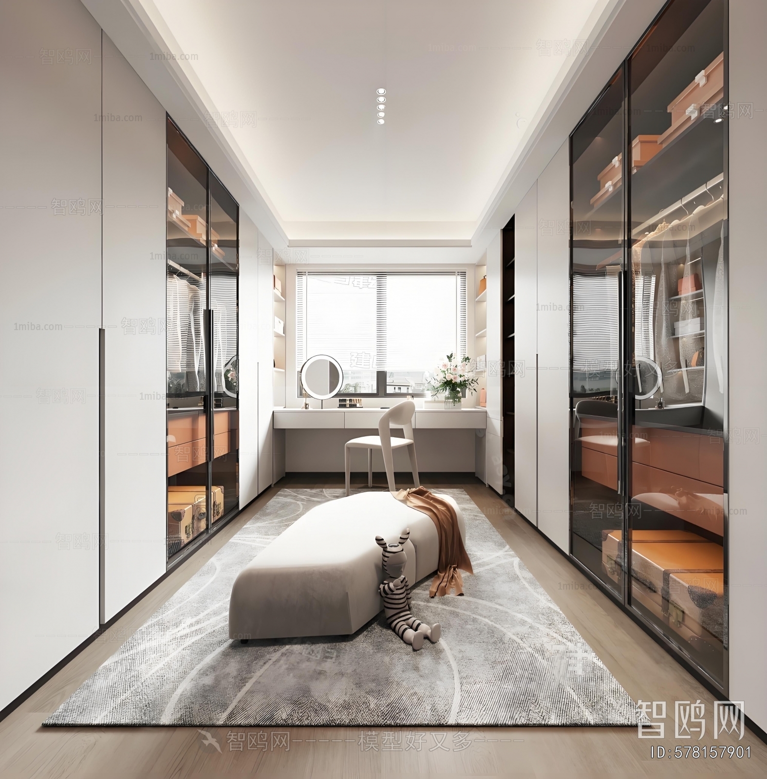 Modern Clothes Storage Area