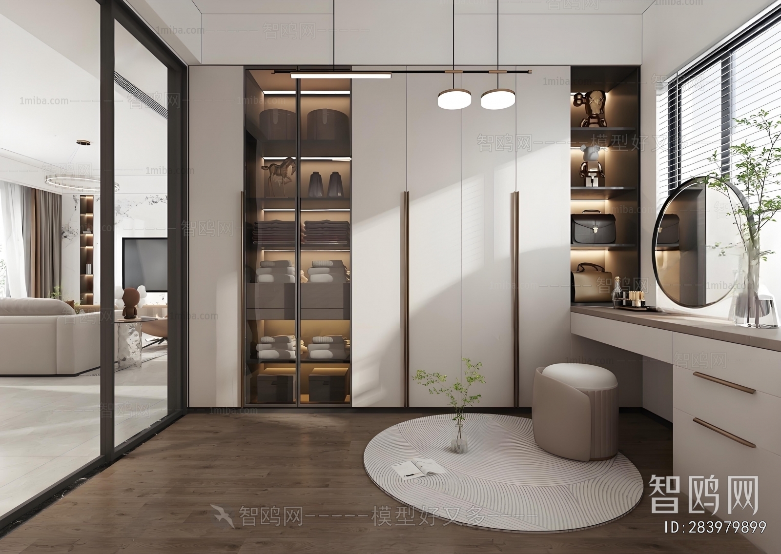 Modern Clothes Storage Area