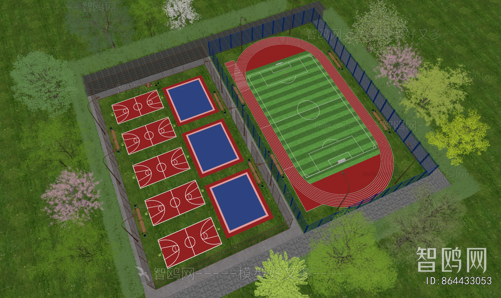 Modern Outdoor Sports Stadium