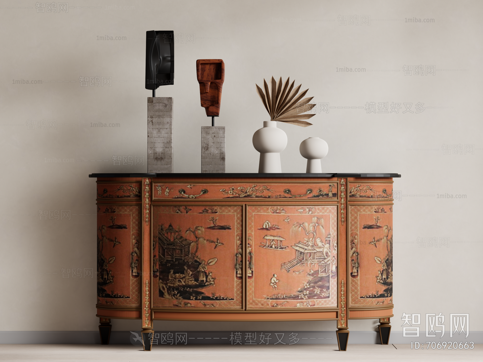 Retro Style Decorative Cabinet