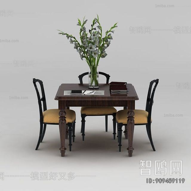 European Style Dining Table And Chairs