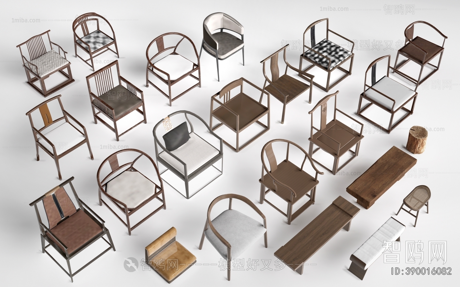 New Chinese Style Lounge Chair