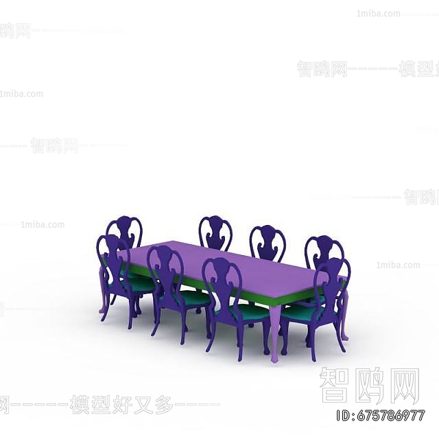 European Style Dining Table And Chairs