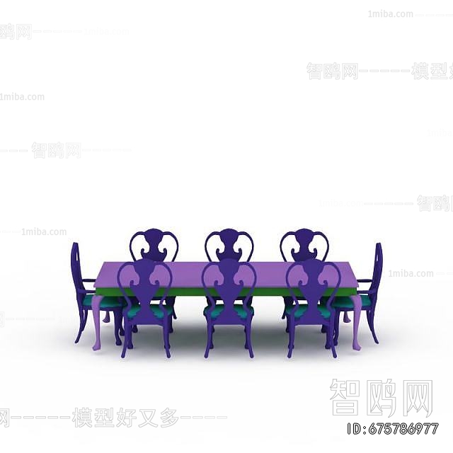 European Style Dining Table And Chairs