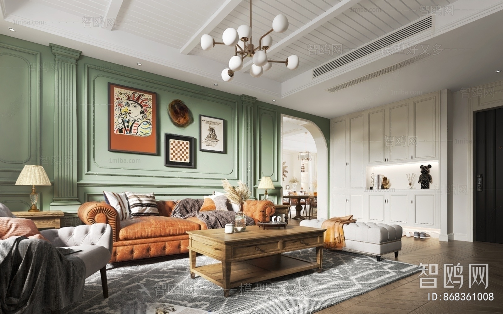 American Style A Living Room