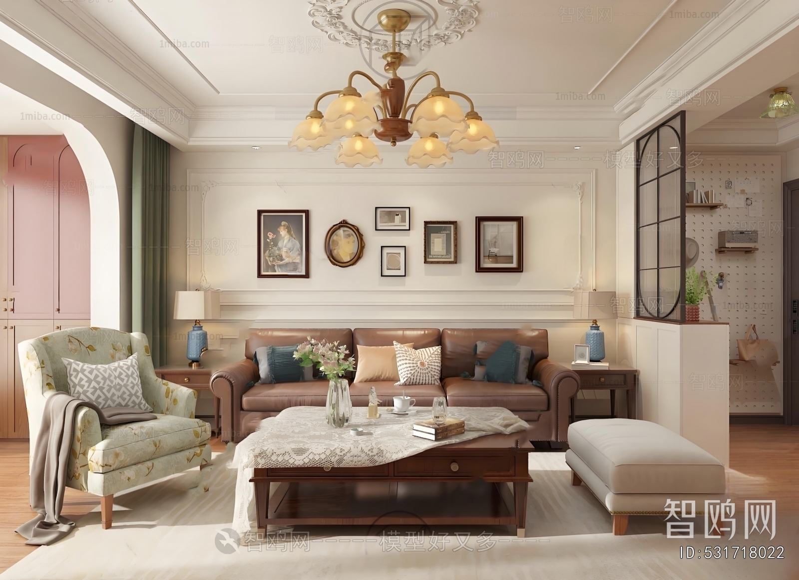 American Style A Living Room