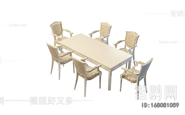 European Style Dining Table And Chairs