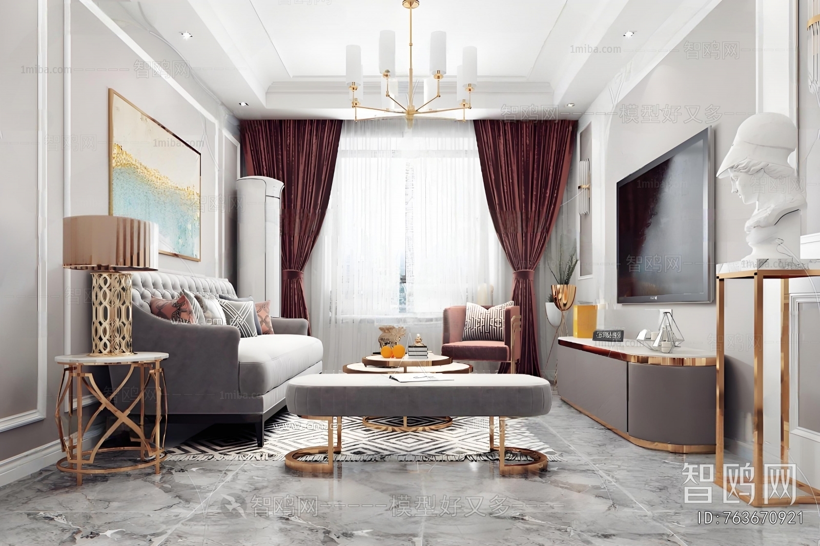 American Style A Living Room