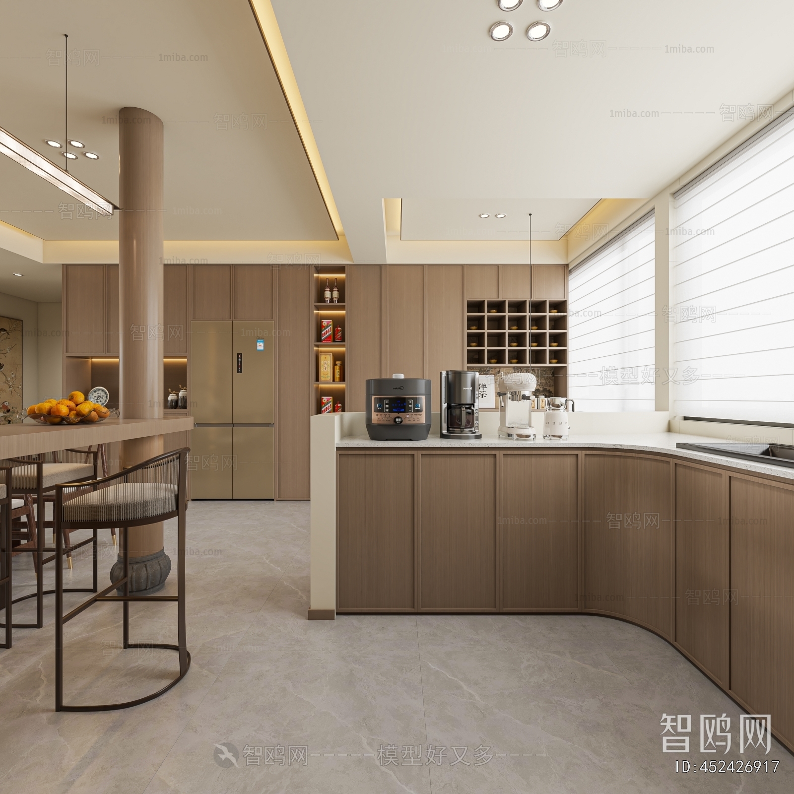 New Chinese Style Open Kitchen