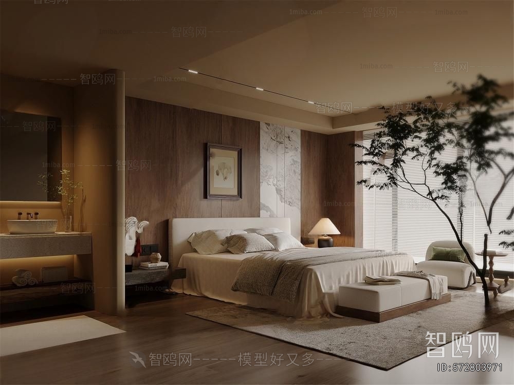 Wabi-sabi Style Bedroom