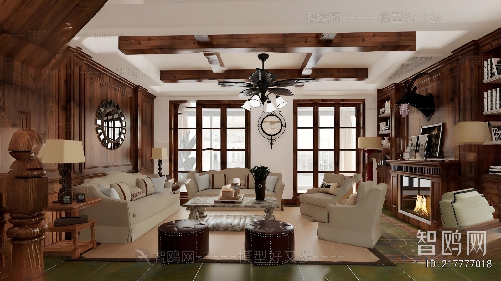 American Style A Living Room