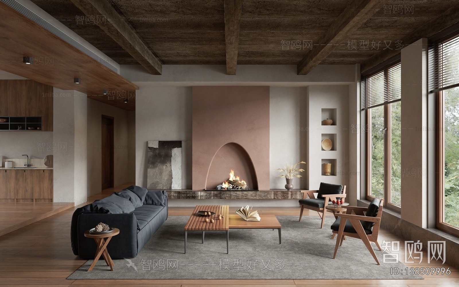 Wabi-sabi Style A Living Room