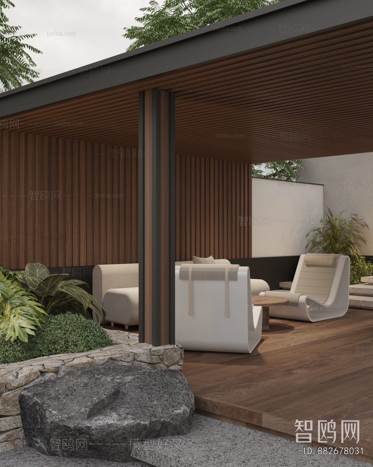 Modern Courtyard/landscape