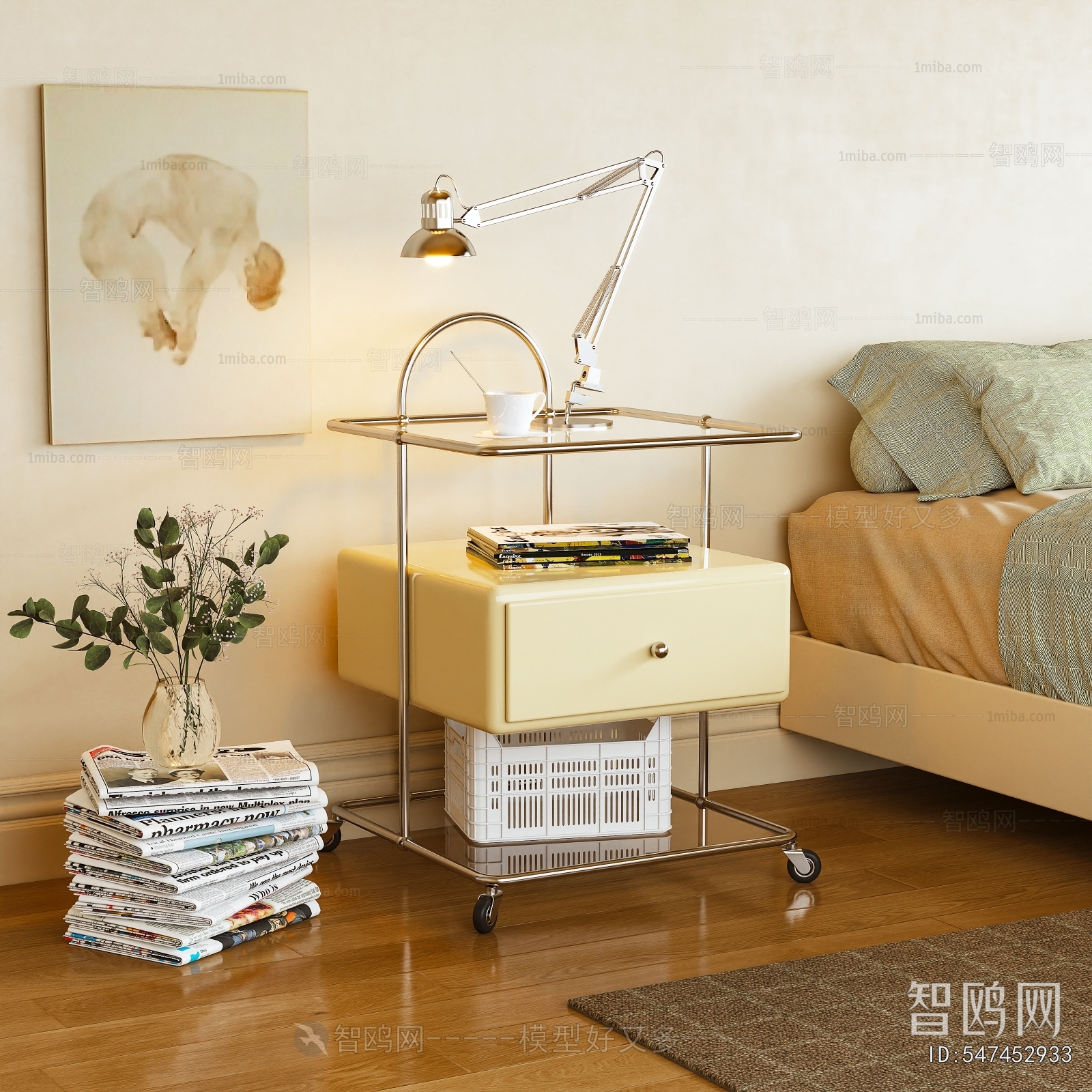 Modern Bedside Cupboard