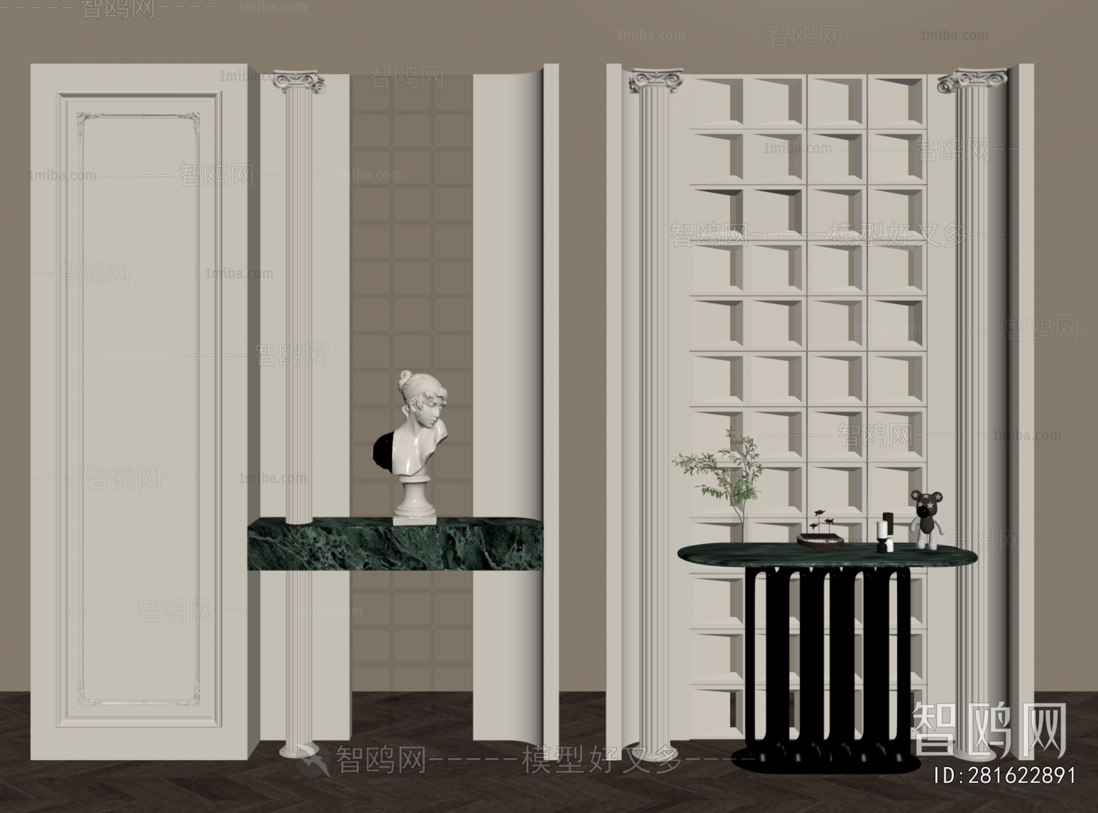 French Style Hallway