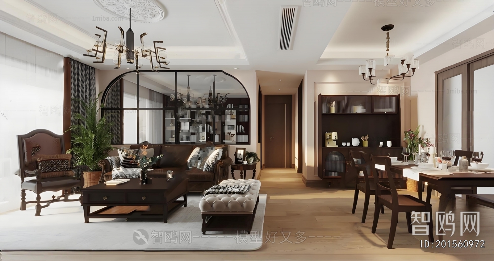 American Style A Living Room