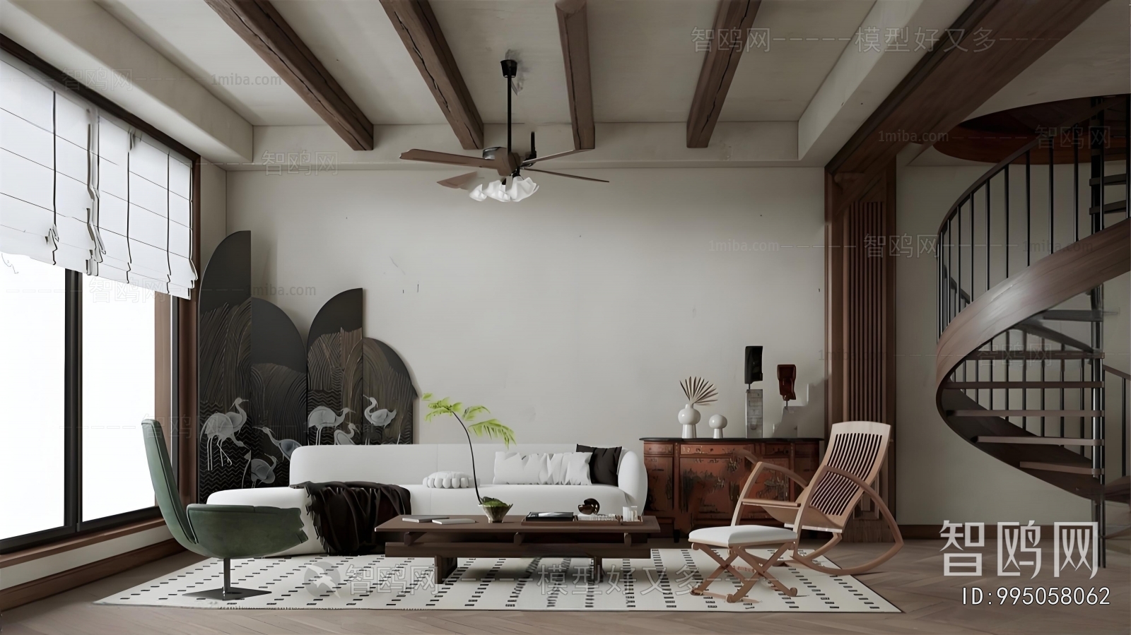 Wabi-sabi Style A Living Room