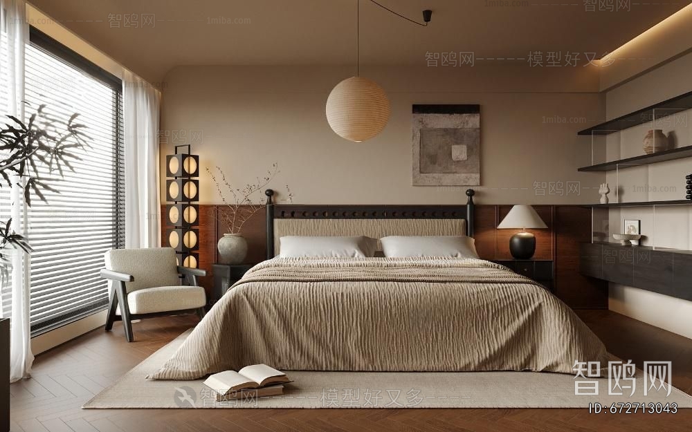 Wabi-sabi Style Bedroom