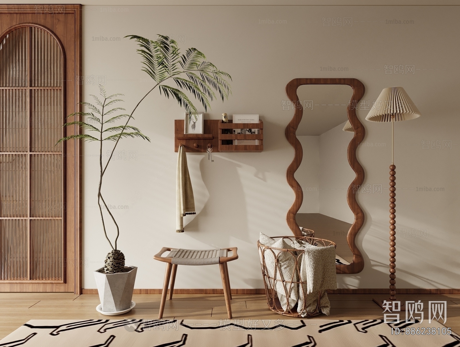 Modern Stool For Changing Shoes