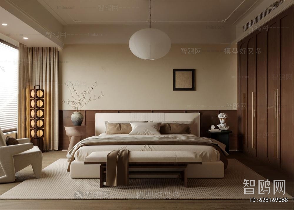 Wabi-sabi Style Bedroom