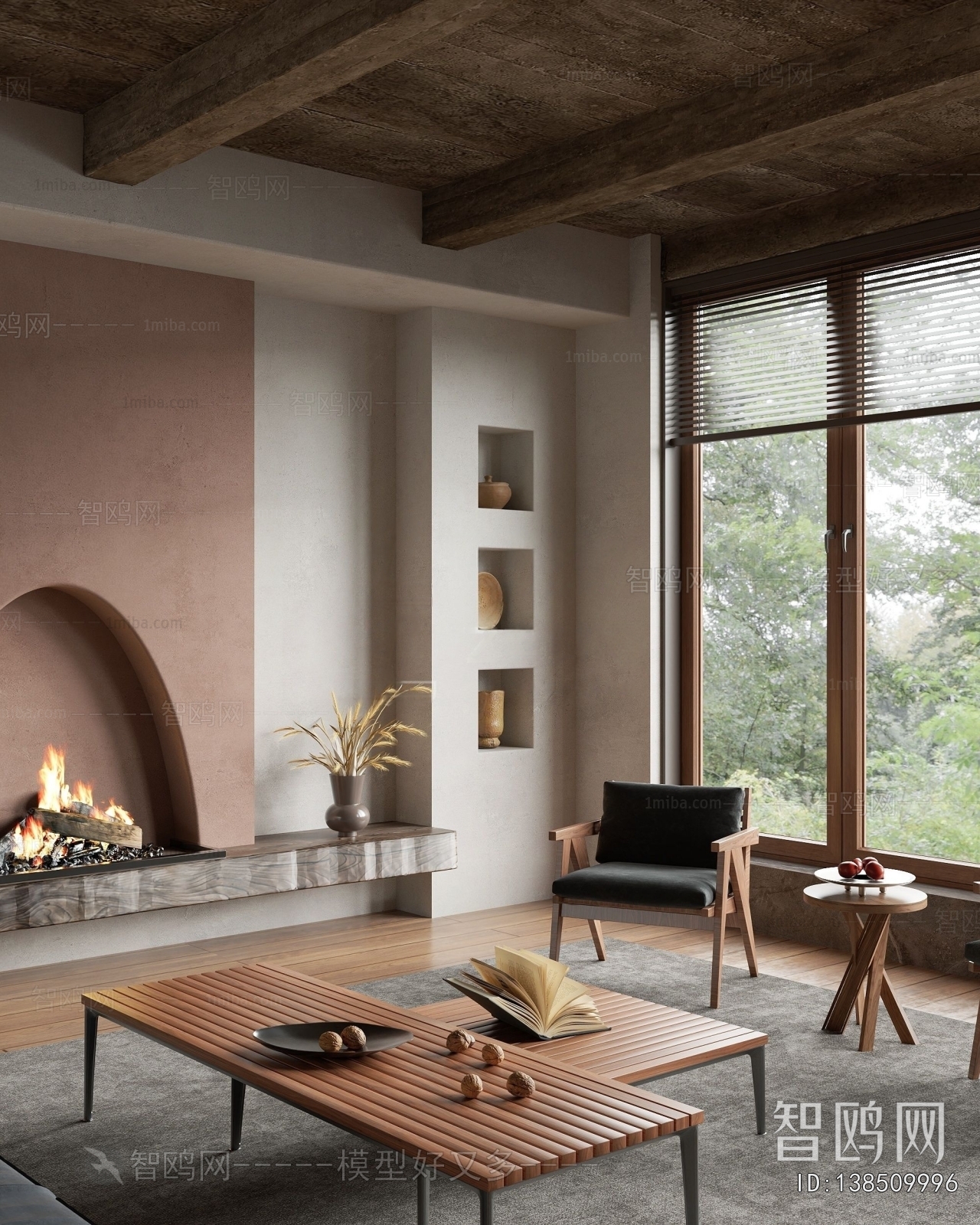 Wabi-sabi Style A Living Room