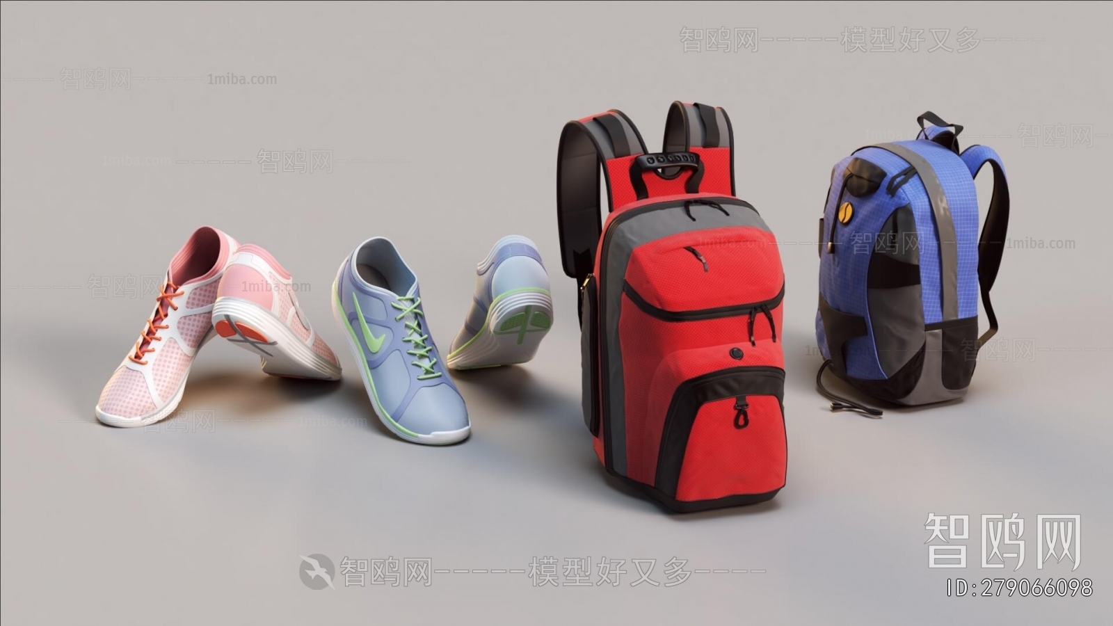 Modern Backpack And Backpack