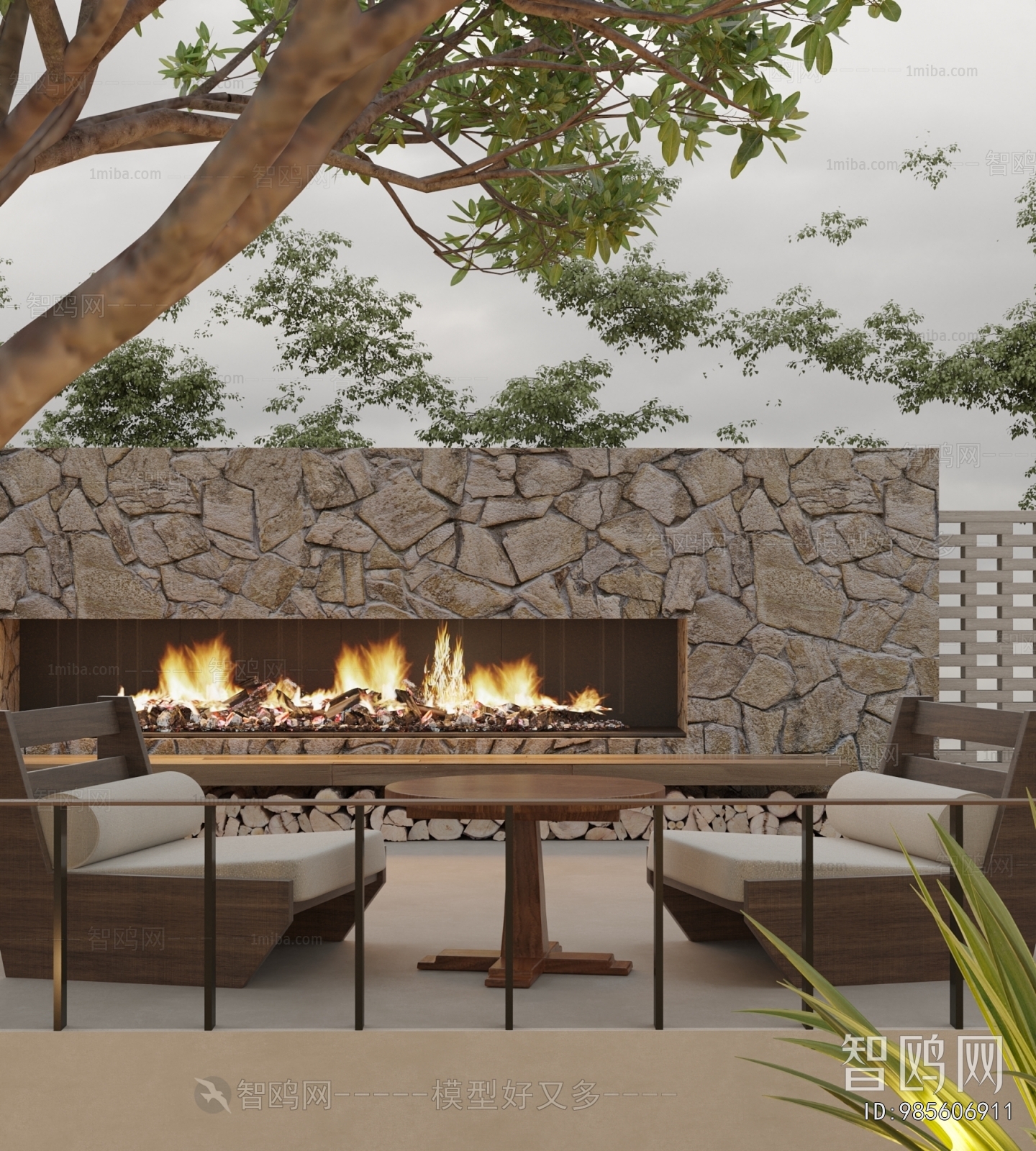 Modern Courtyard/landscape