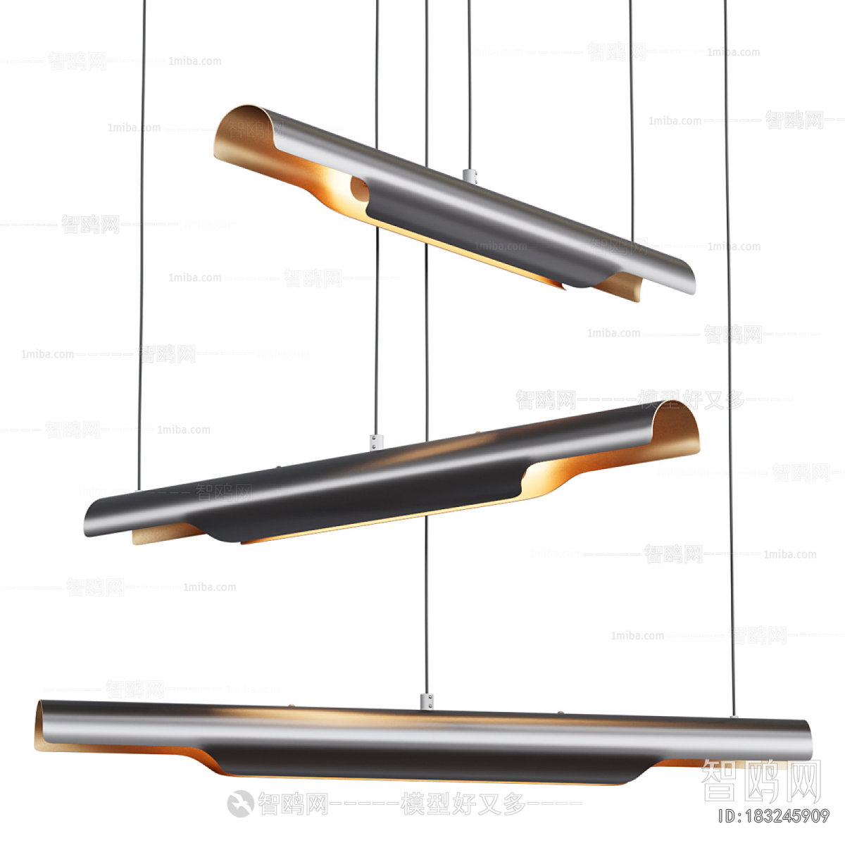 Modern Long Chandelier