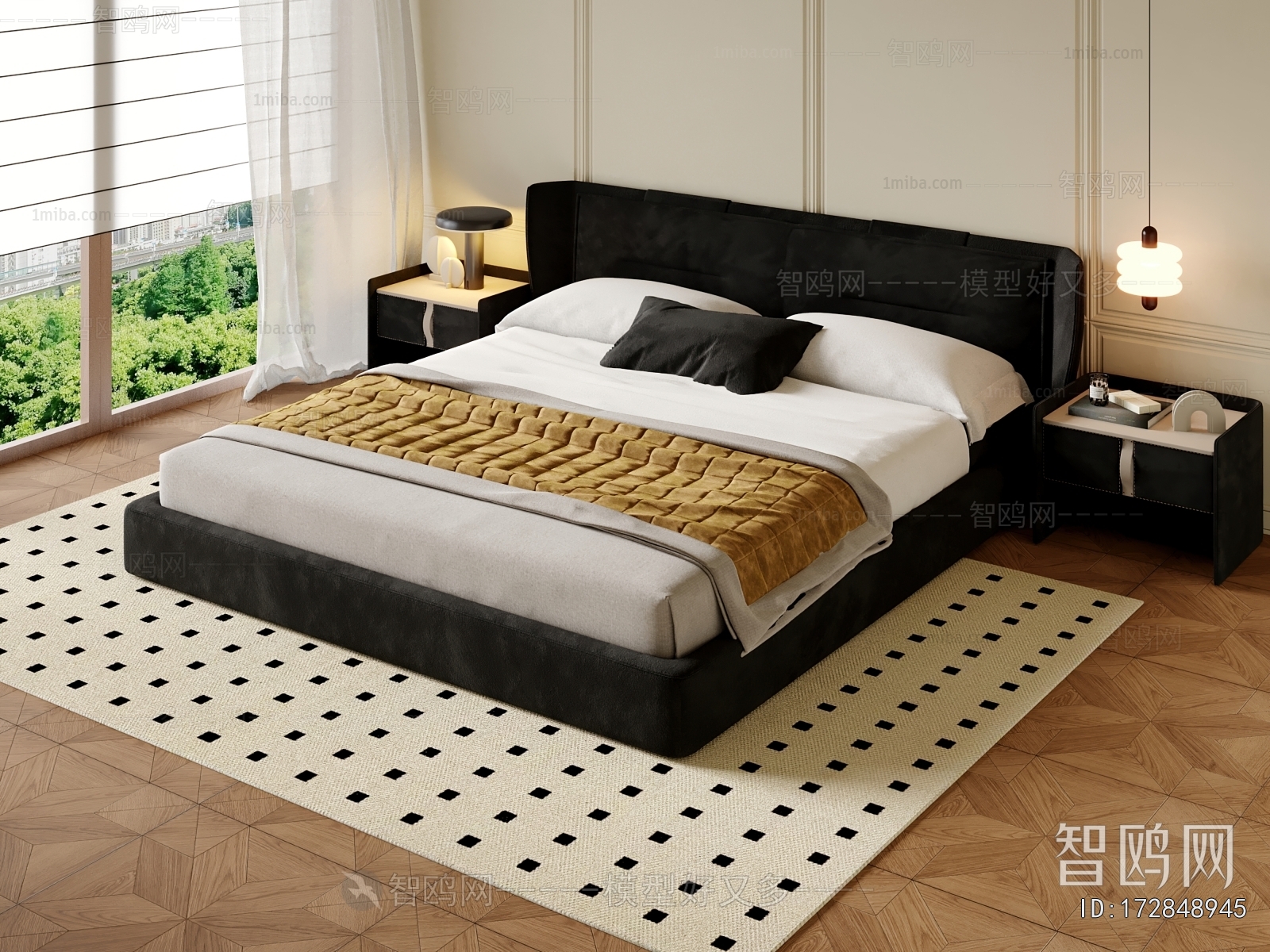 Modern Double Bed