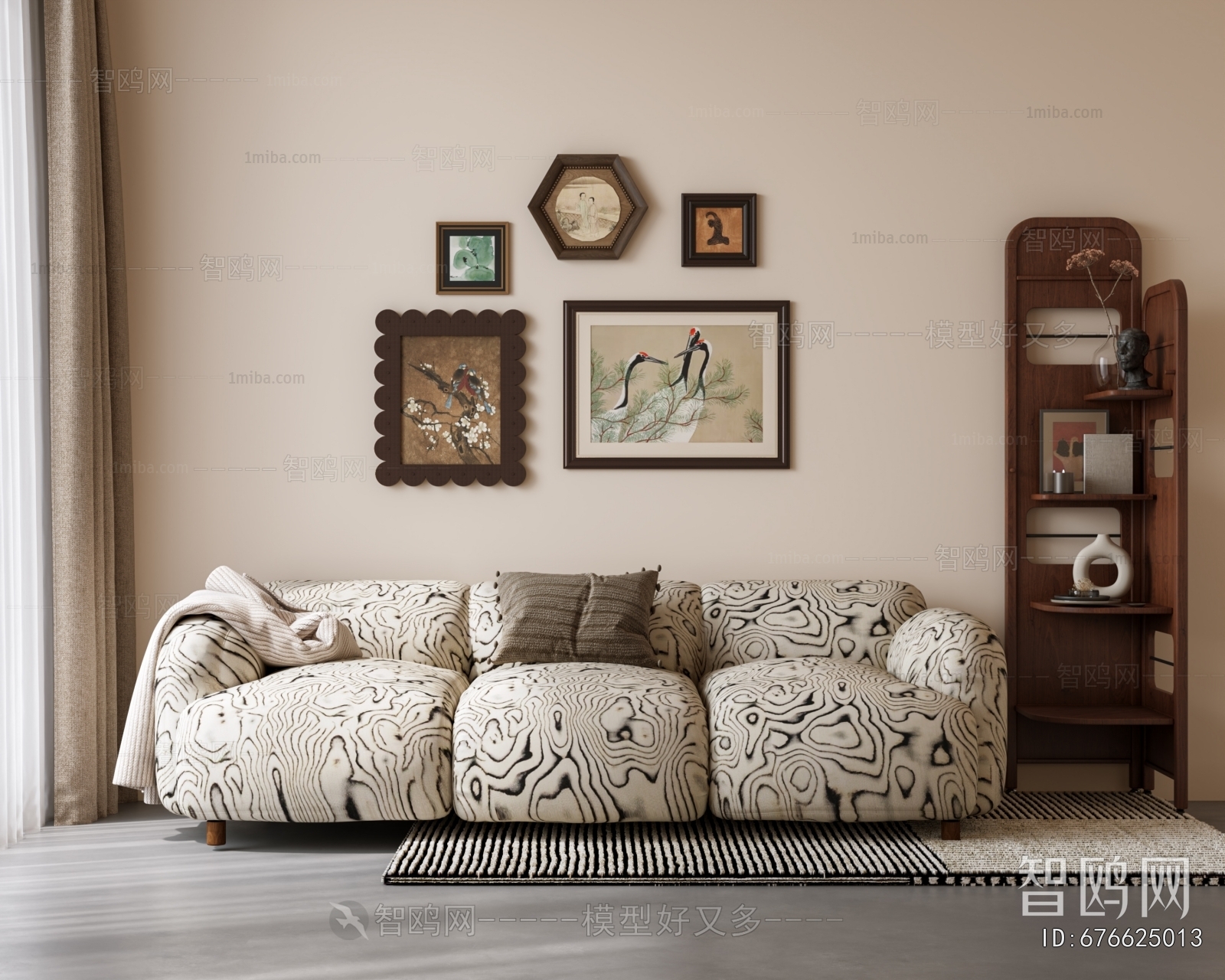 Modern Three-seat Sofa