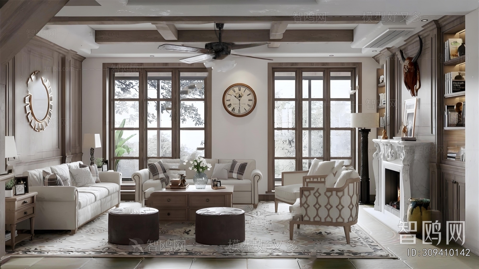 American Style A Living Room