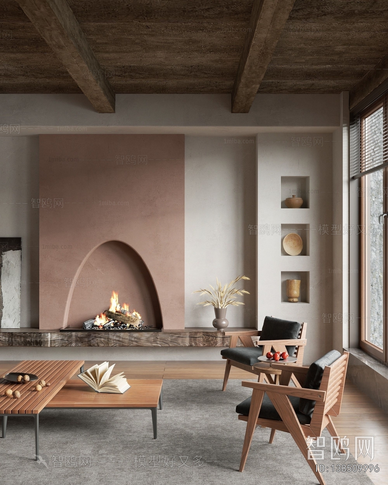 Wabi-sabi Style A Living Room