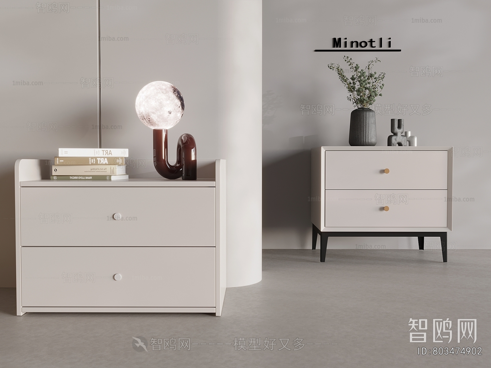 Modern Bedside Cupboard