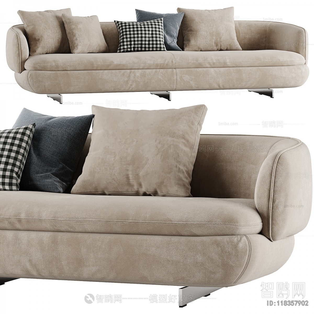 Modern Multi Person Sofa