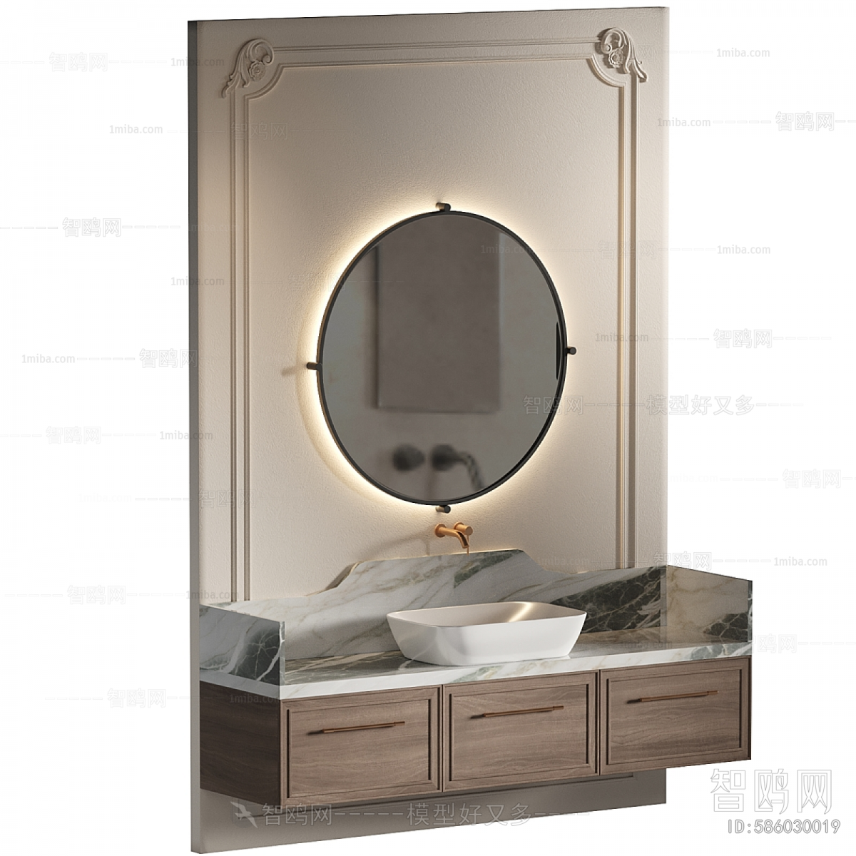 French Style Bathroom Cabinet