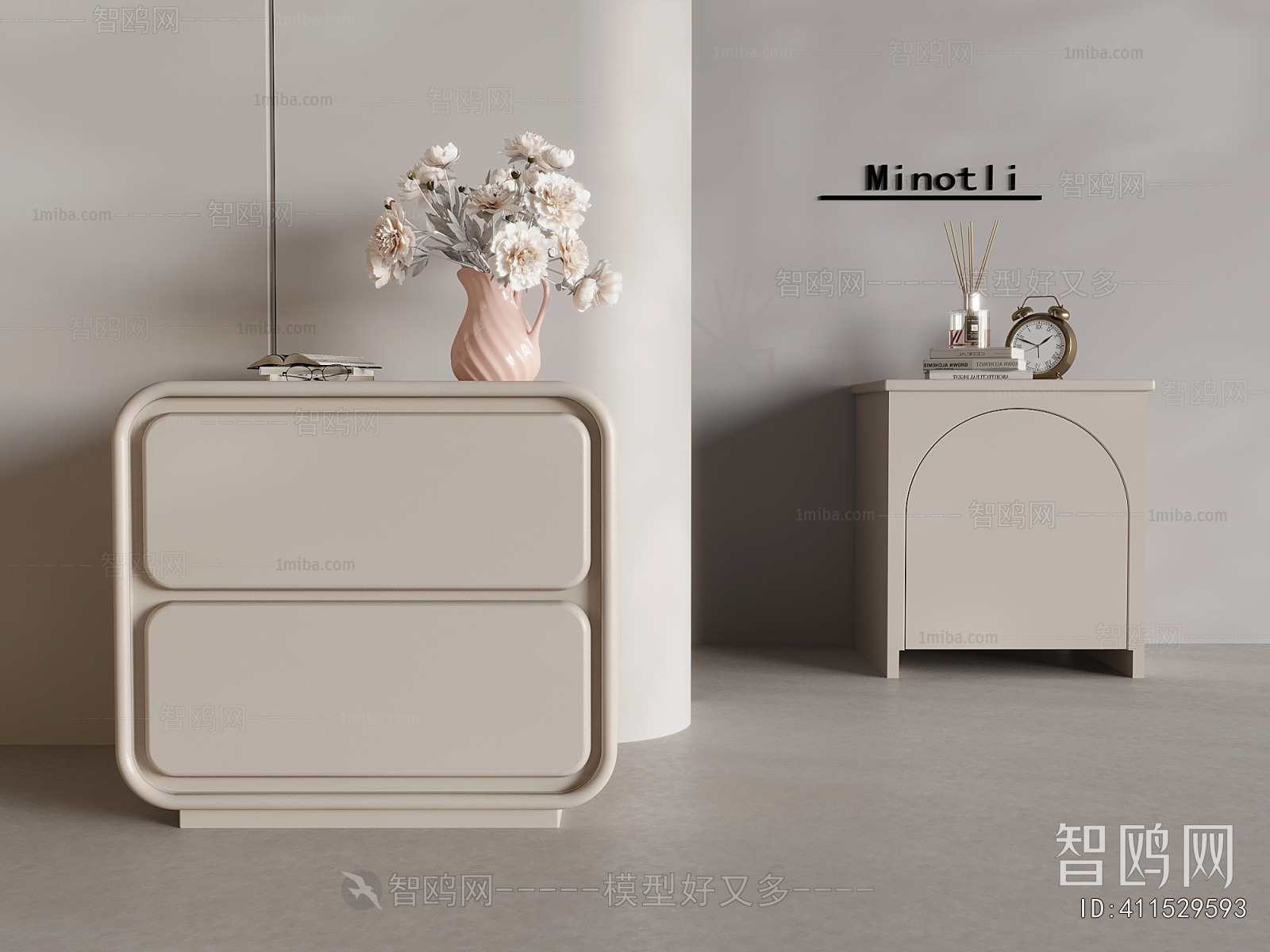 Modern Bedside Cupboard