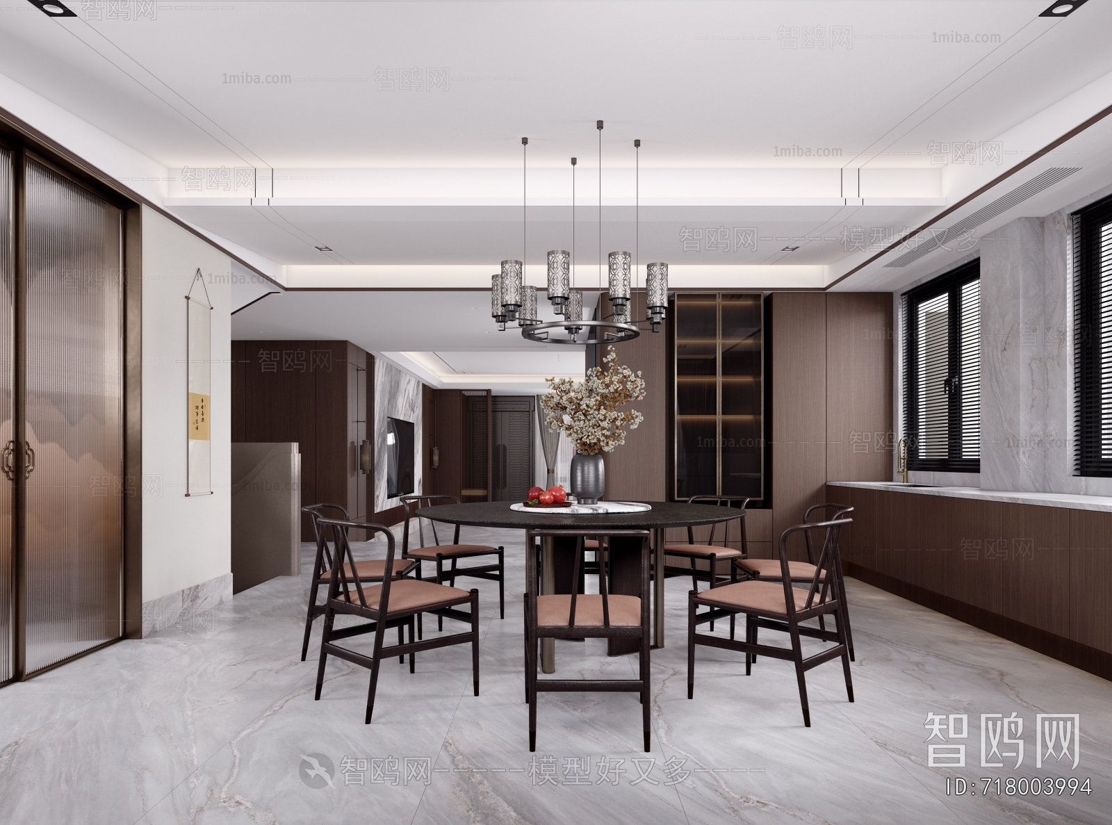 New Chinese Style Dining Room