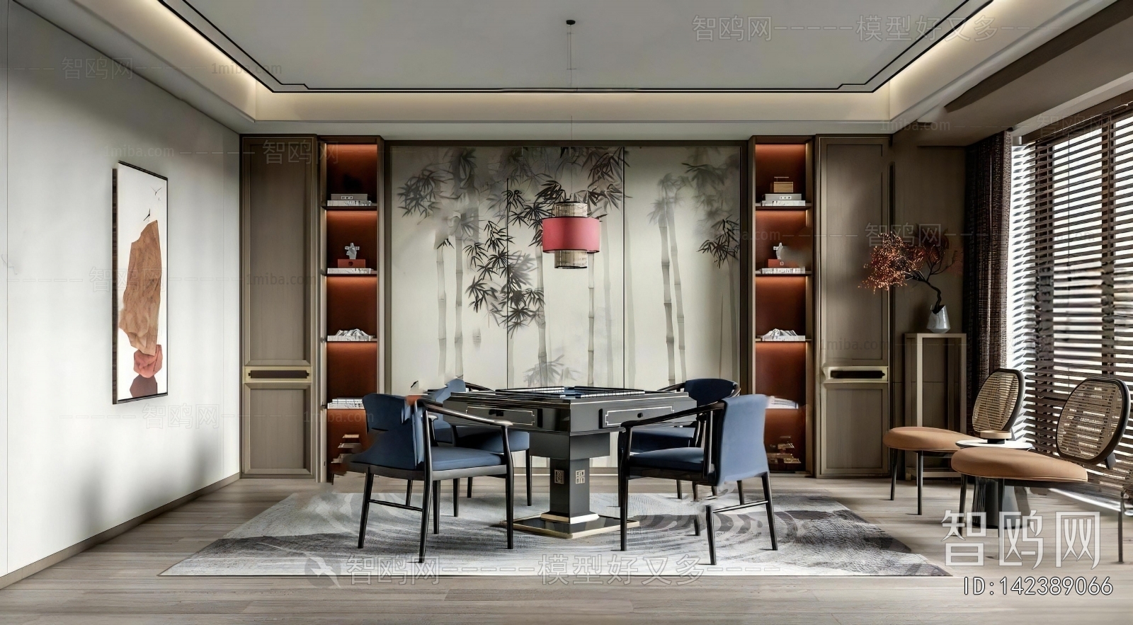 New Chinese Style Chess And Card Room