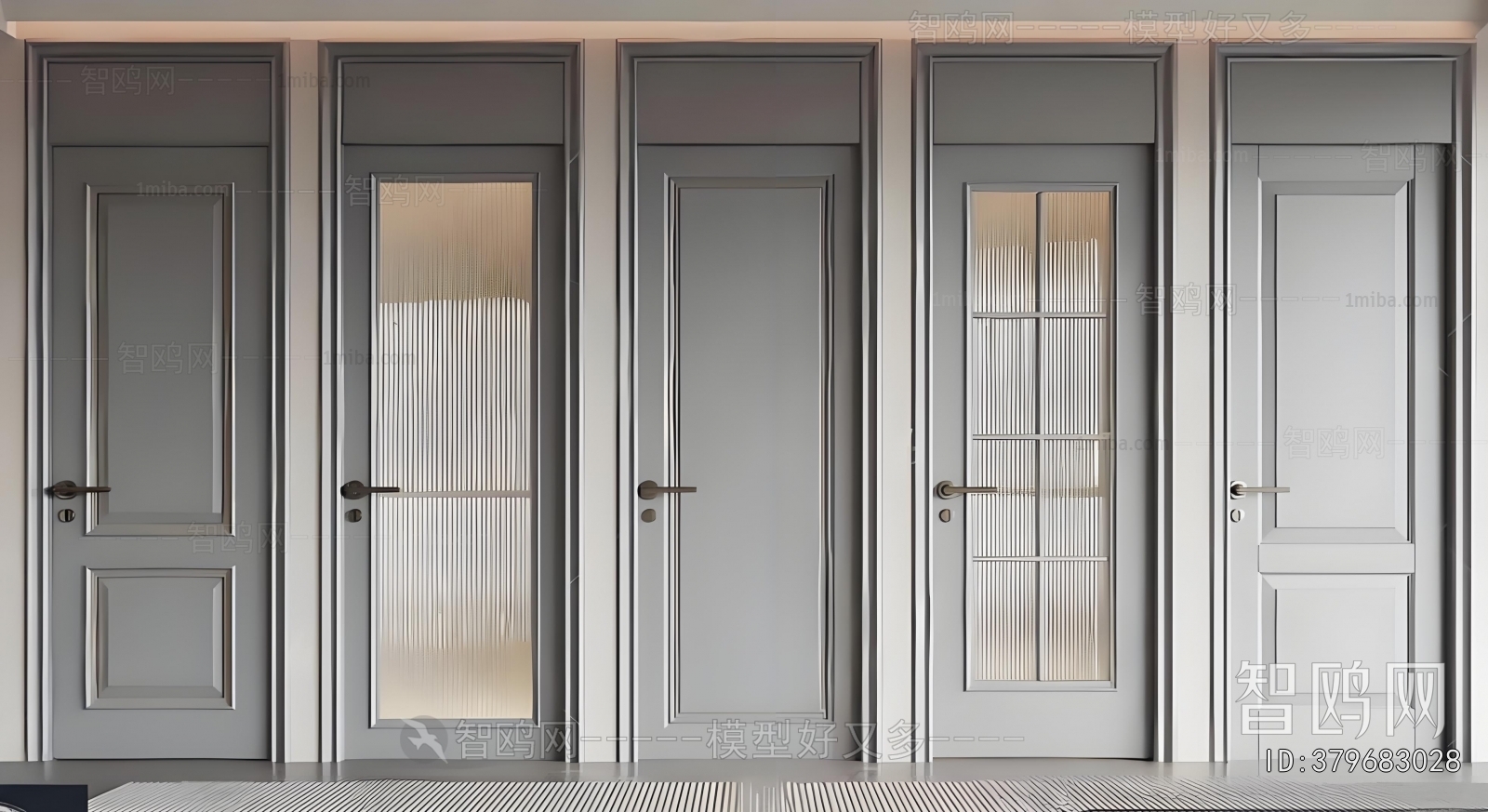 Simple European Style Single Door