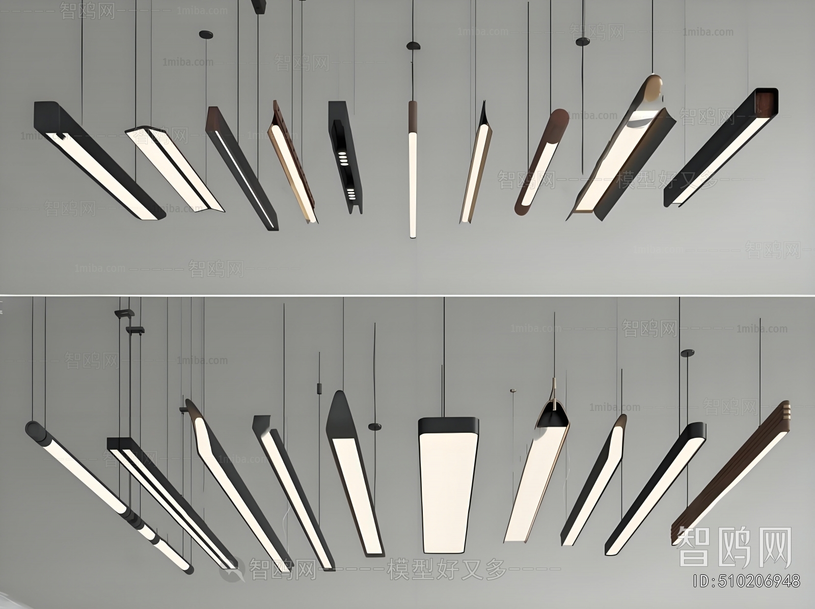 Modern Long Chandelier