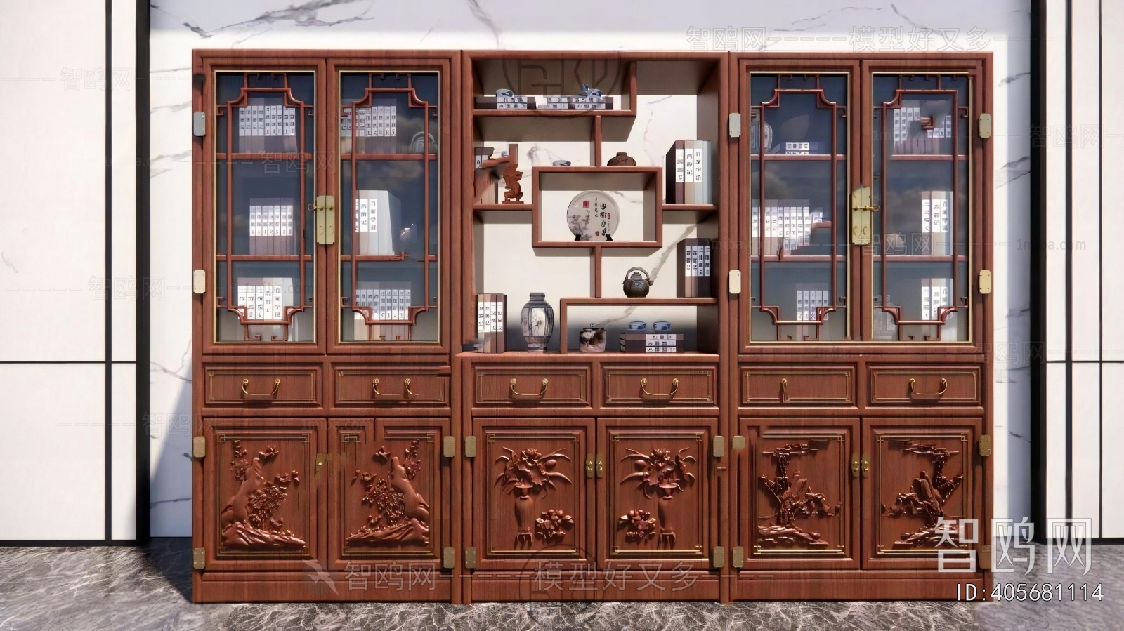 Chinese Style Bookcase