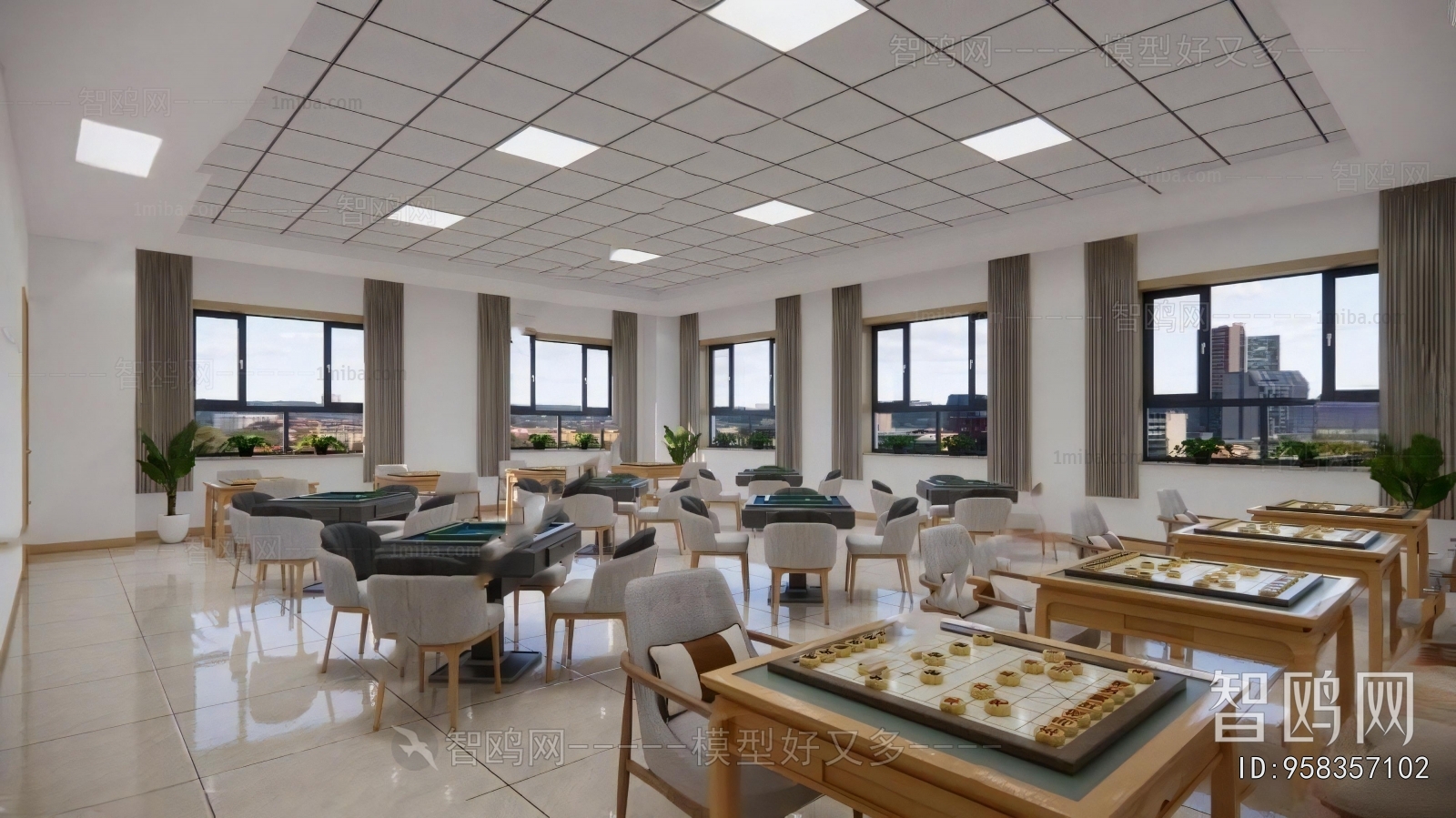 Modern Chess And Card Room