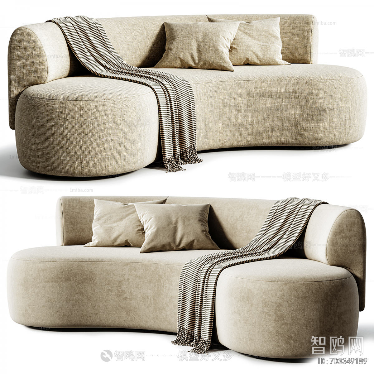 Modern Curved Sofa