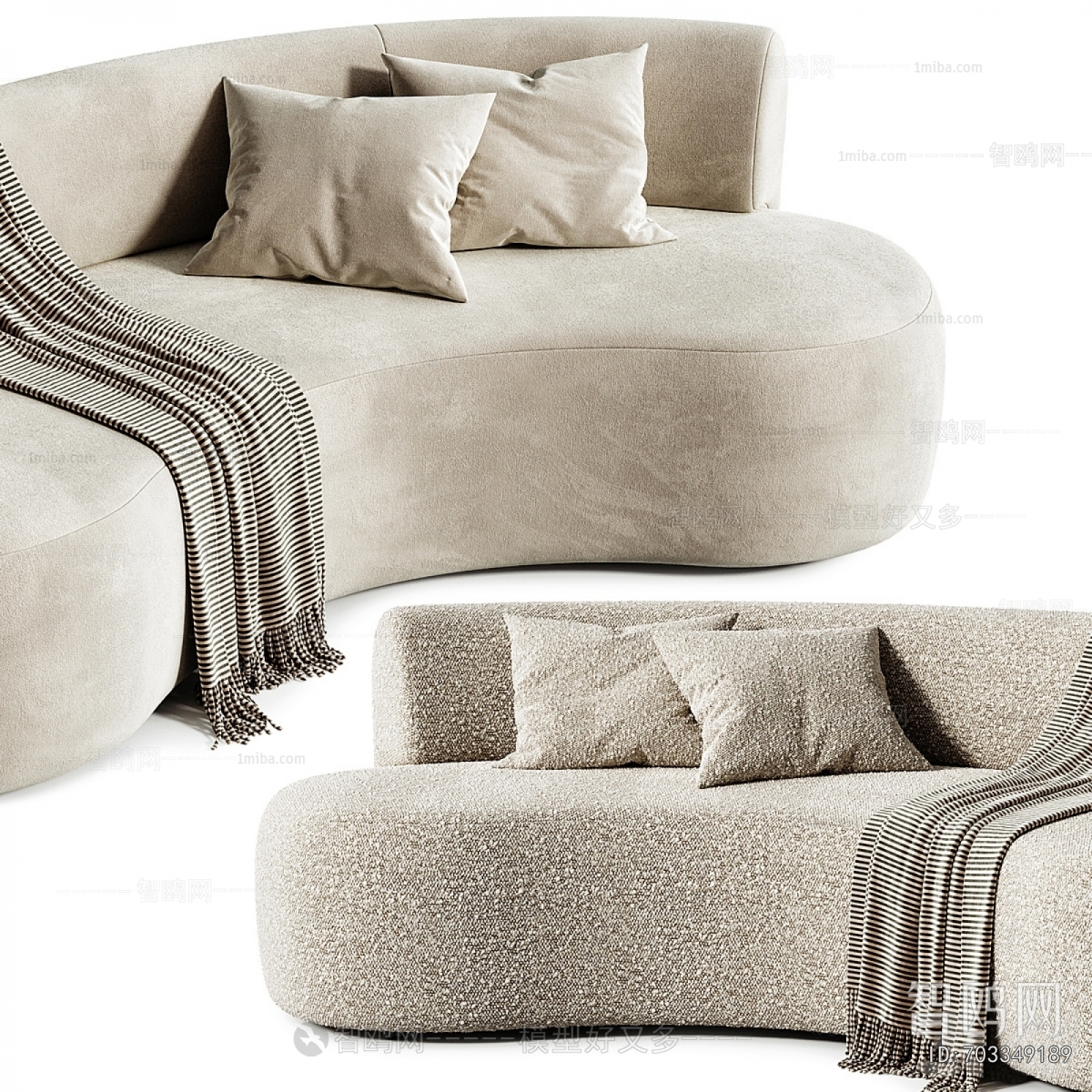 Modern Curved Sofa