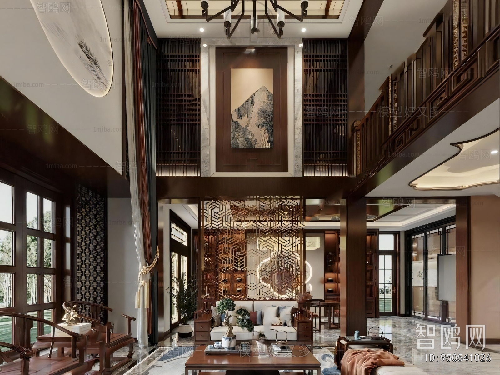 New Chinese Style A Living Room